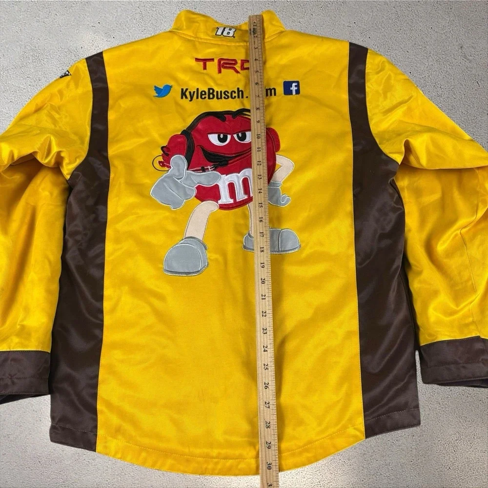Nascar Kyle Busch M&M Pit Jacket Men's Small Racing EUC